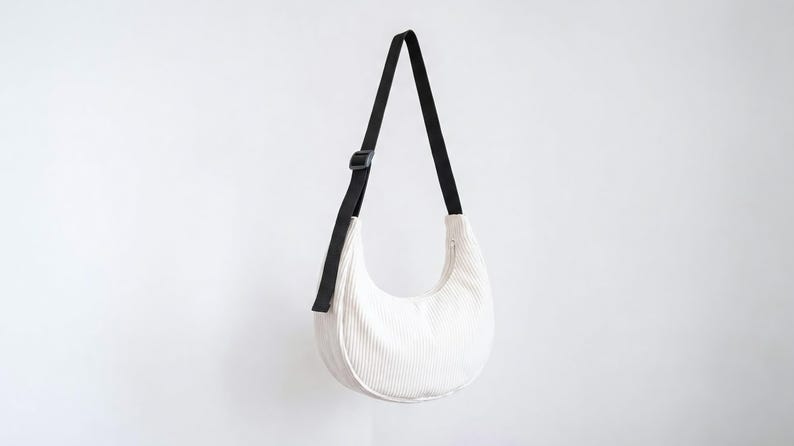Crescent Crossbody Bag PDF Sewing Pattern | Half Moon Sling Bag, 4 ...