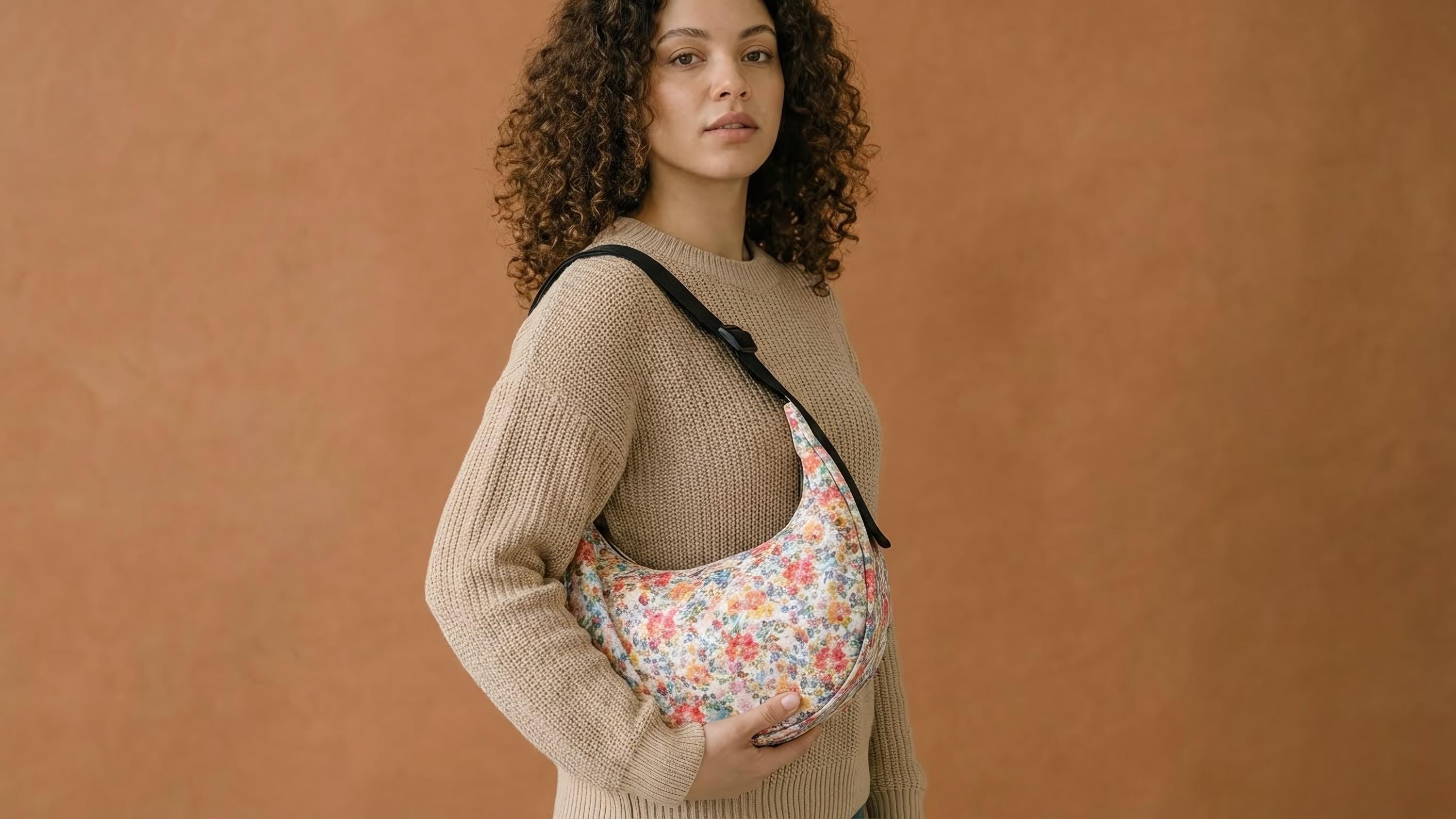 Crescent Crossbody Bag PDF Sewing Pattern | Half Moon Sling Bag, 4 ...