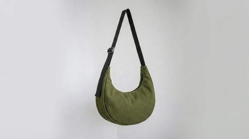 Crescent Crossbody Bag PDF Sewing Pattern | Half Moon Sling Bag, 4 ...