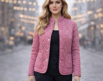 Wykrój na kurtkę pikowaną XS-XL | Nowoczesna kurtka z guzikami w formacie PDF do pobrania natychmiast