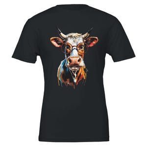 Funny Cow  Unisex Crewneck T-shirt | Bella + Canvas 3001