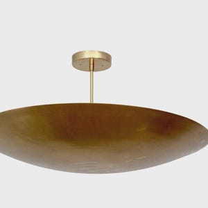 6 Light Elegant Ceiling Flush mount light Pendant Mid Century Modern Raw Brass Sputnik chandelier light Fixture