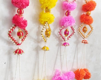 Decorative Marigold String, Ganpati Backdrop, Temple Decoration, Indian Wedding Decoration, Haldi Mehendi Dholki Decor, Desi Decoration
