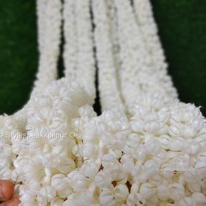 Artificial Jasmine (Mogra) Garland, Islamic Wedding Nikah Pardah Curtain, Floral Partition Arch Backdrop Muslim,South Indian Wedding Decor