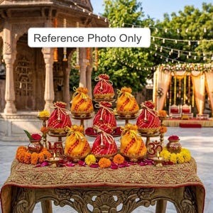 Bandhani Potli-väska med metallskålbas Kundan Work Wedding Favor Shagun-påse Haldi Mehndi Returpresent, Torrfrukt Potli För Bangoli-bröllop