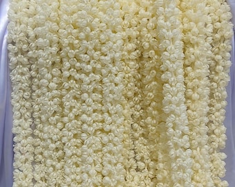 Mogra Jasmine Bud String, Nikha-decoratie, toneelachtergrond, decoratieve slinger, Indiase bruiloftsdecoratie, Langavoni Semmantham-decoratie