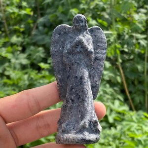 3.9&#39;&#39;+ Natural Yooperlite quartz,quartz crystal,hand carved,Crystal Angel,Angel skull,Home Decoration Crystal Gifts 1pc
