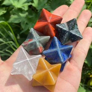1.5&quot; Natural Quartz crystal Merkaba Star,Quartz Crystal skull,Sacred Geometry Star,Home Decoration,Mineral Specimen,Healing,Crystal Gifts/pc