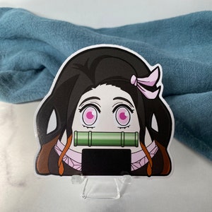 DS Girl Demon Onigiri Die Cut Gloss Vinyl Sticker