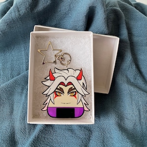 Genshin Video Game Arataki Onigiri Acrylic Keychain