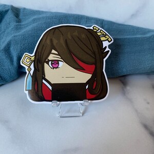 Genshin Beidou Onigiri Die Cut Gloss Vinyl Sticker