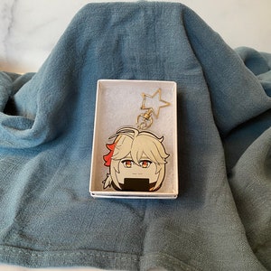 Genshin Video Game Kazuha Onigiri Acrylic Keychain