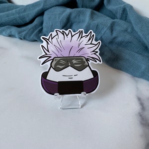 JJK Teacher Onigiri Die Cut Gloss Vinyl Sticker