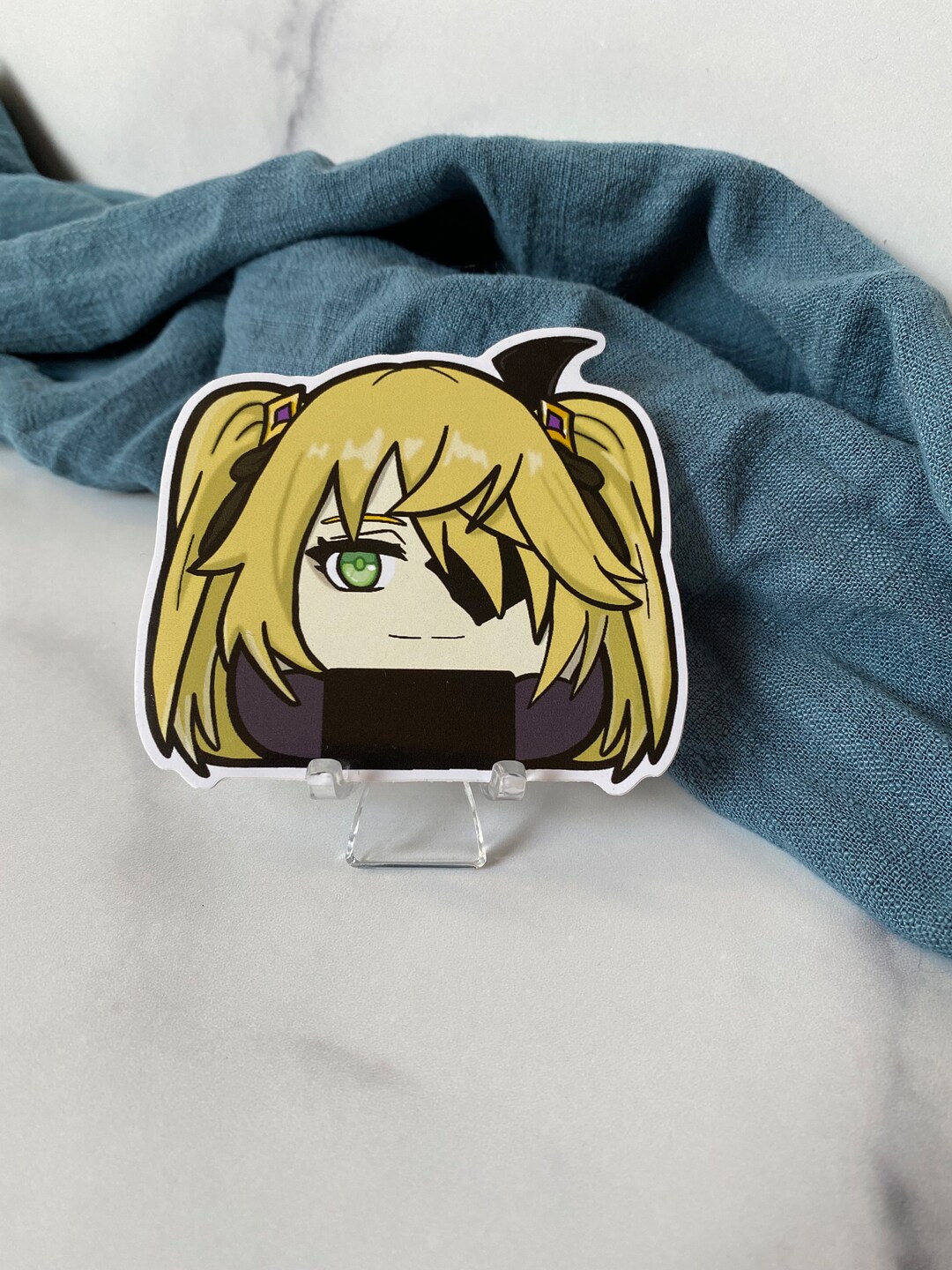 Genshin Fischl Onigiri Die Cut Gloss Vinyl Sticker - Etsy