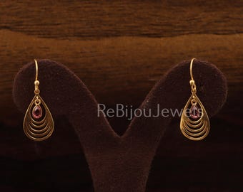 Orecchini circolari Diamante Inside/Outside Oro Rosa 14K