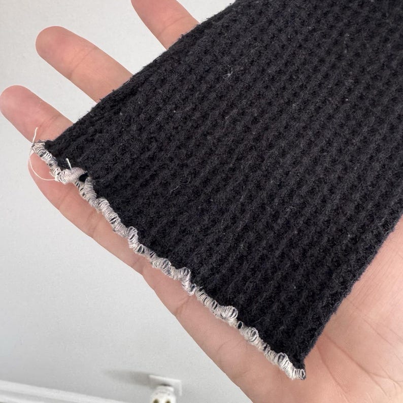Out From Under Urban Outfitters Waffle Crop Top Black XS Y2K Women's image 5