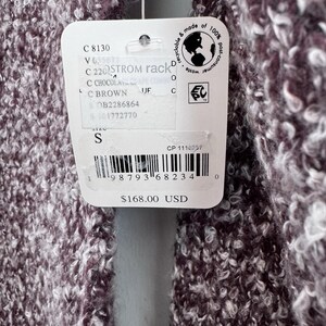 Vestido suéter Free People nuevo con etiquetas, talla pequeña, bouclé, con cordones, túnica, estilo boho, cómodo, morado, para mujer. imagen 5