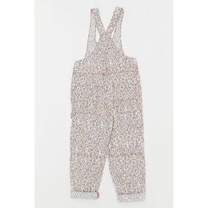 Urban Outfitters Leopard Print Overalls XS Canvas Carpenter Jumpsuit Y2K Street image 15