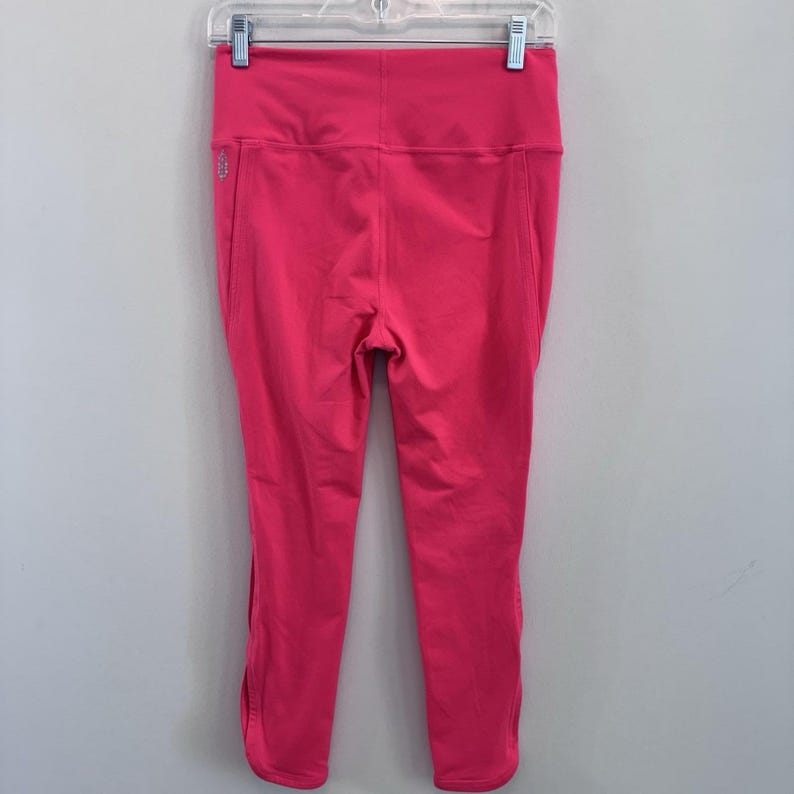 Free People Movement Leggings Women M Pink Crop Yoga Athletic Pants image 6