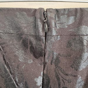 Anthropologie Essential Skinny Pants Womens 4 Black Floral Jacquard Tuxedo image 8