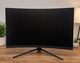 MSI G32C4X 31.5" Curved Gaming Monitor 250Hz 1080p Cracked Screen Parts 3DA6
