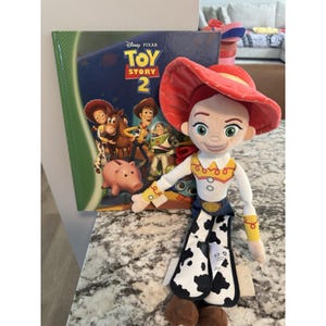 Toy story 2 Hardback book Jessie &Cowgirl Plush Character Rare Bundle Woody Buzz image 1