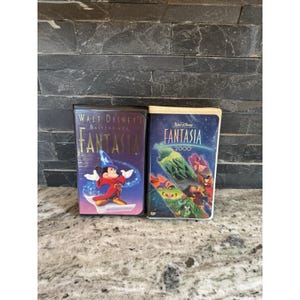 Walt Disney&#39;s Masterpiece Fantasia Original (VHS, 1991) & Fantasia 2000