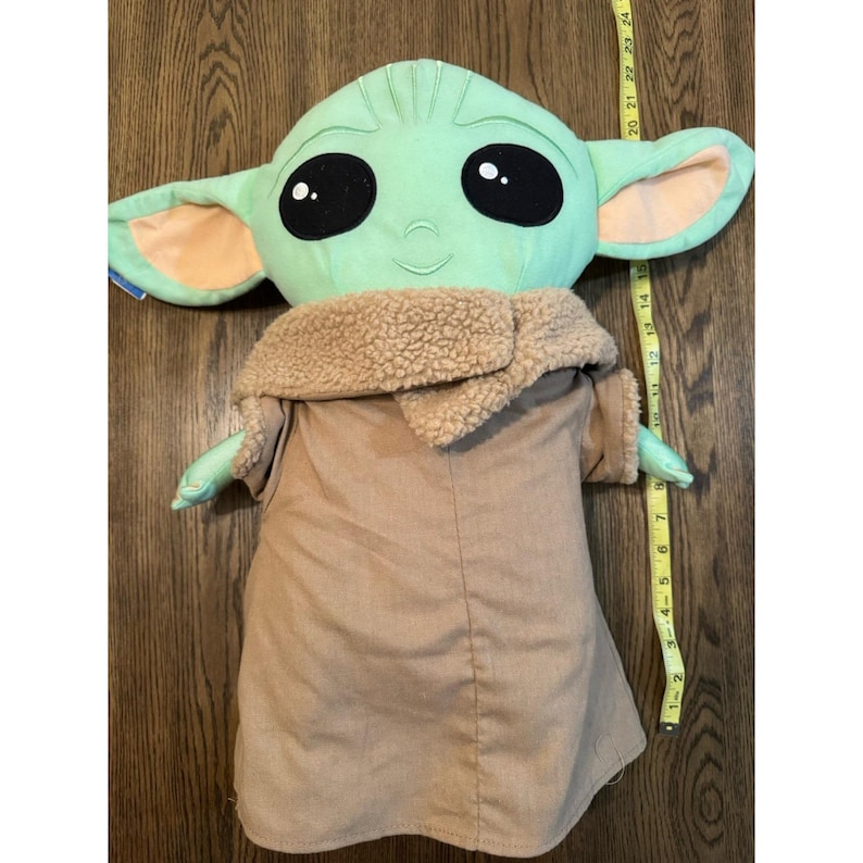 Star Wars Mandalorian Grogu The Child 22" Baby Yoda Plush Pillow Buddy Used image 1