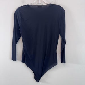 Free People Intimately Black Long Sleeve Bodysuit Women's XS Stretch Basic image 8