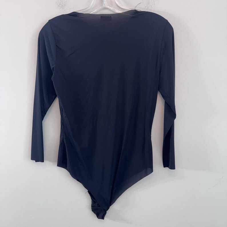Free People Intimately Black Long Sleeve Bodysuit Women's XS Stretch Basic image 8