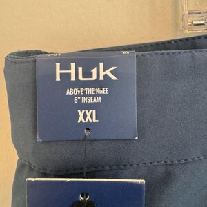 Huk Men's Pursuit Short XXL Navy Blue 6" Inseam Fishing Performance NWT image 7