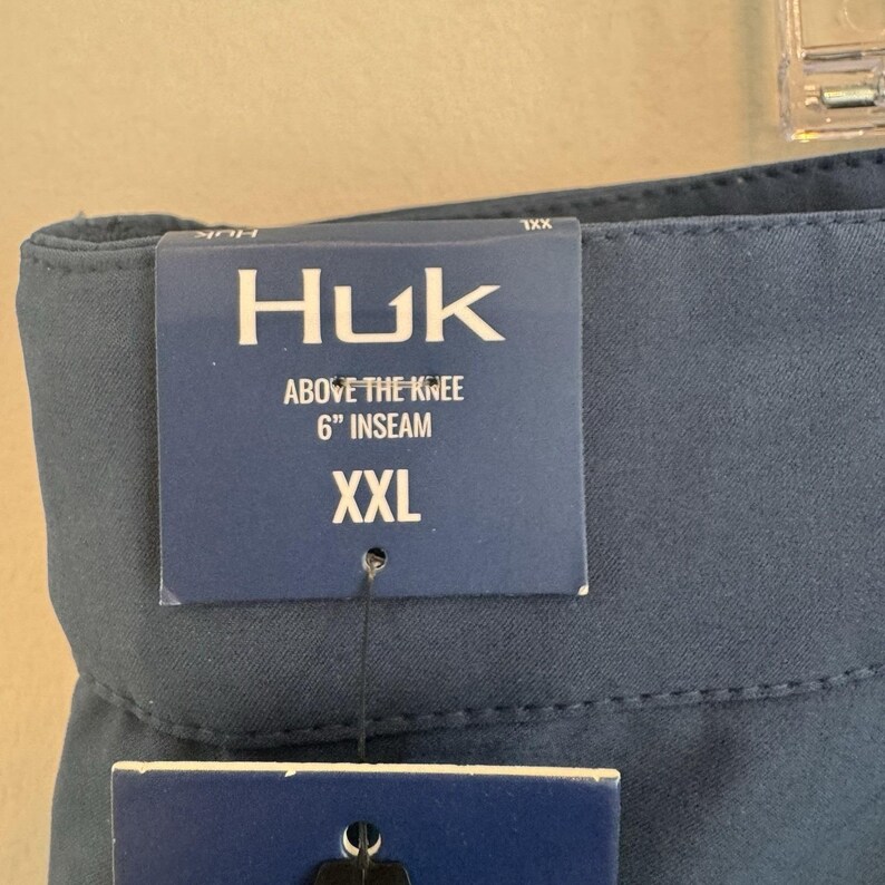 Huk Men's Pursuit Short XXL Navy Blue 6" Inseam Fishing Performance NWT image 7