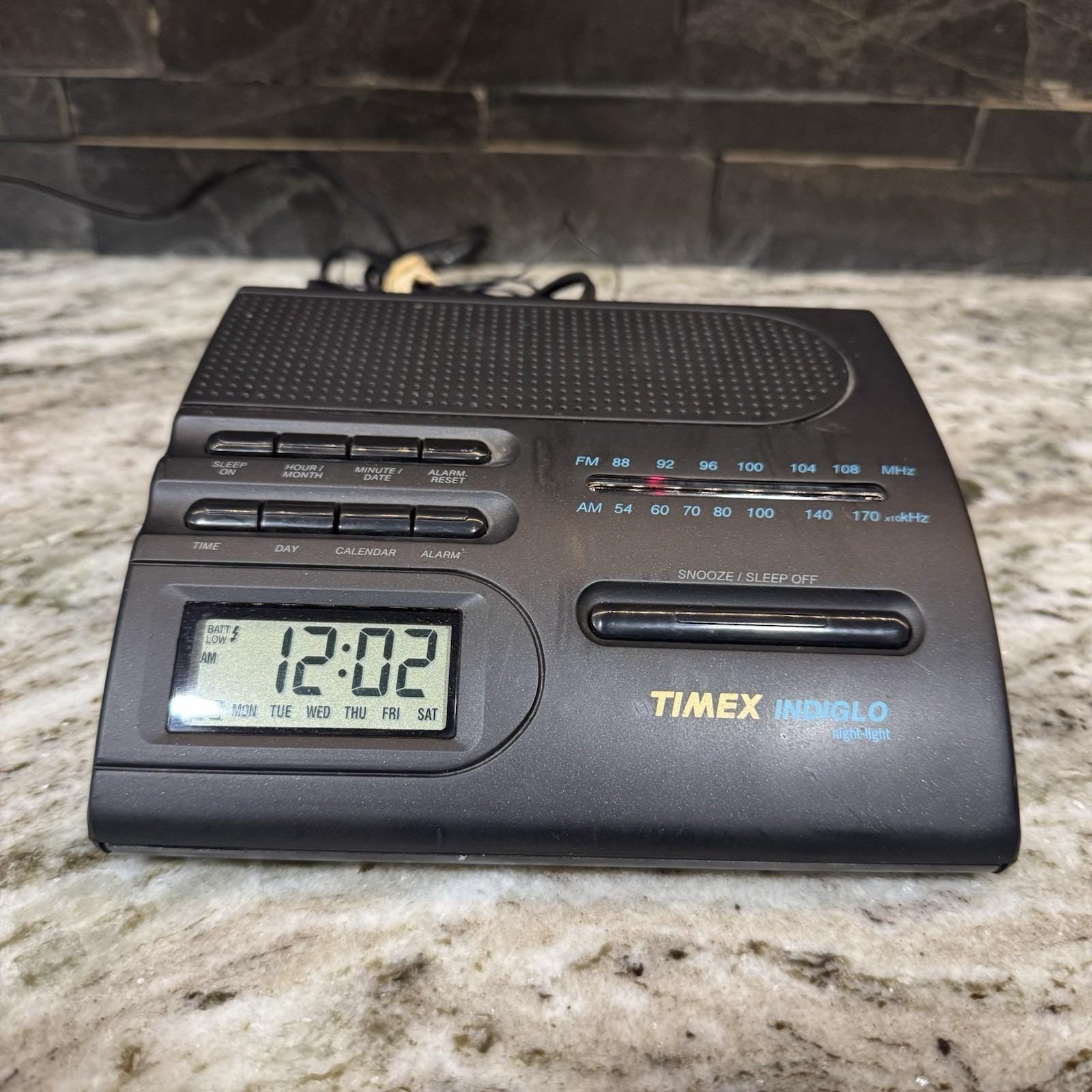 TIMEX Indiglo Alarm Clock T422B Works Tested - Etsy