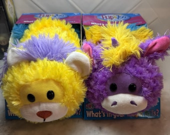 FlipaZoo Magic Tails 2-in-1 Animal Plush Lion Unicorn, Flippable Dolls, Lot of 2