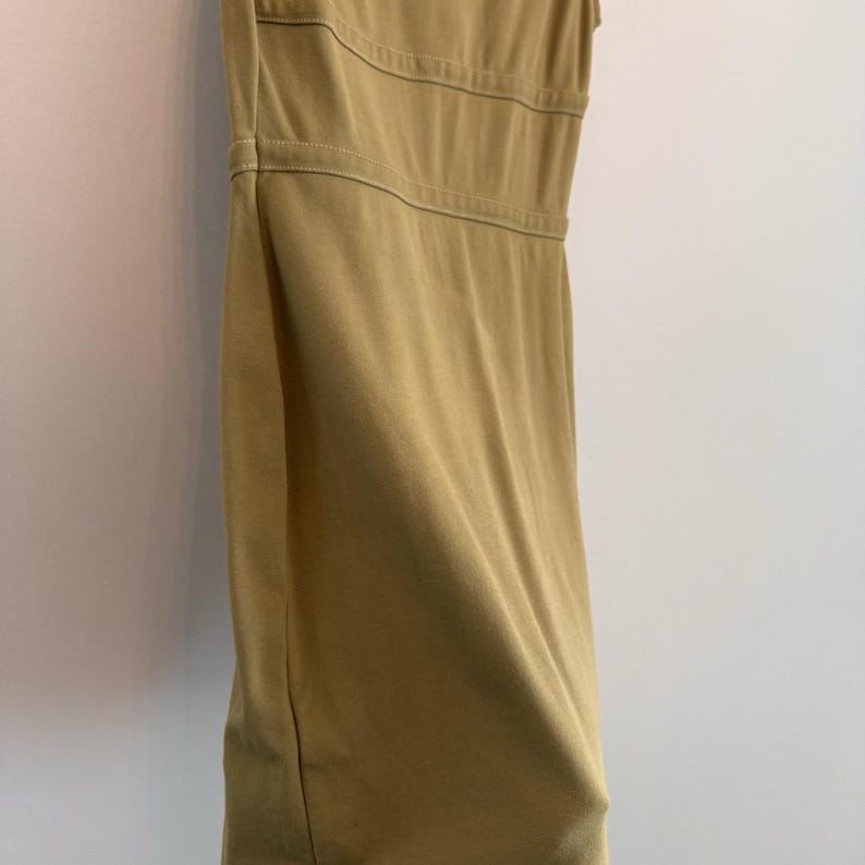 Urban Outfitters Women's Small Mustard Gold Corset Mini Dress Seamed Tank Ribbed image 5