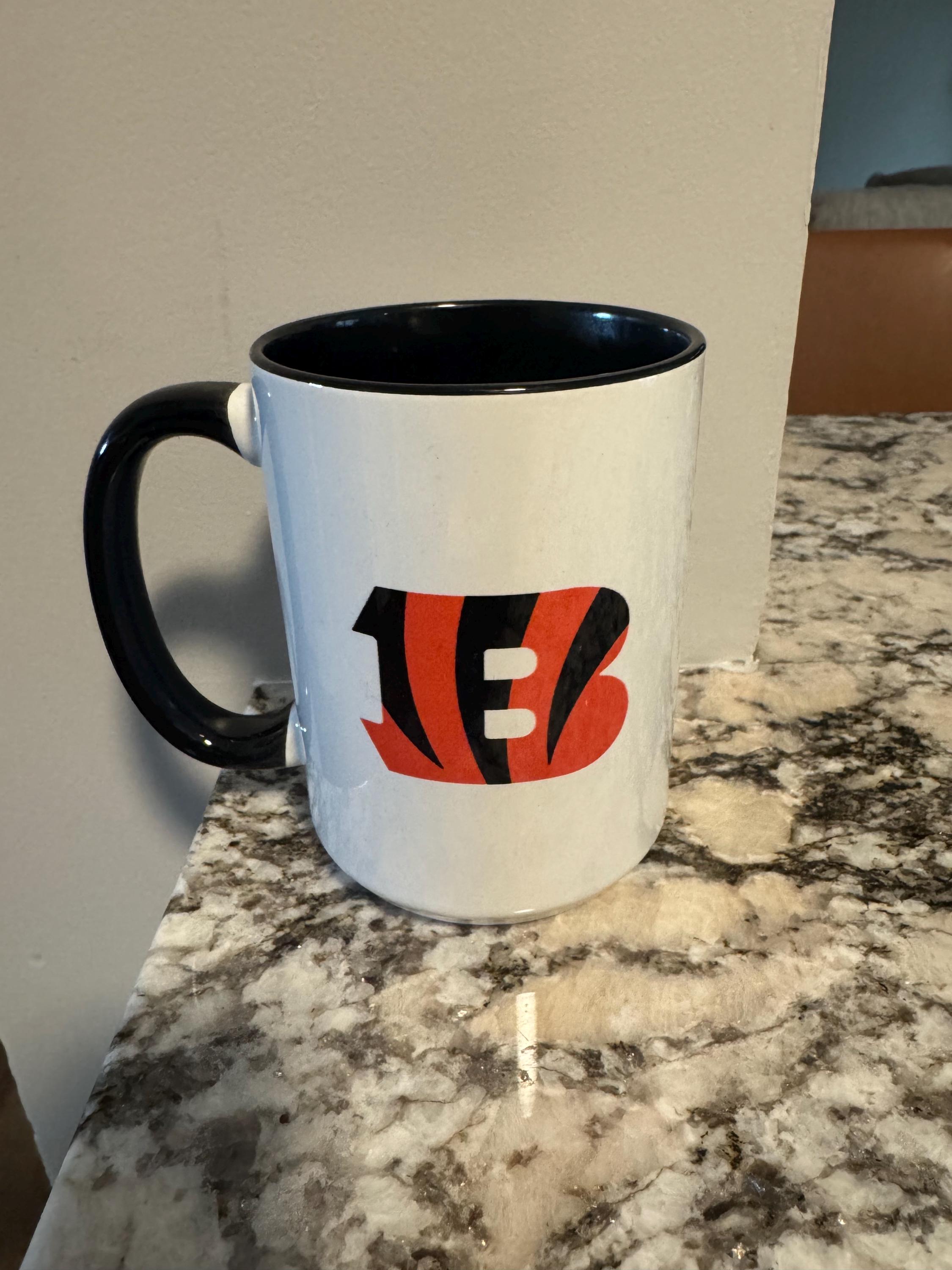 Tasse Cincinnati Bengals NFL 11oz – Céramique Blanc Et Orange – Officielle Memory Maker
