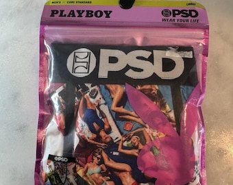 Calzoncillos bóxer para hombre PSD x Playboy, talla grande, estampado de verano, nuevos con etiquetas, precio de venta sugerido: 28, RAROS.