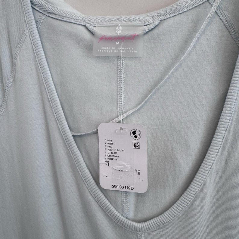 Mono de manga larga NWT Free People Movement Hot Shot Arctic Snow para mujer, talla M imagen 5