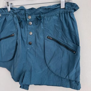 FP Movement The Way Home Cargo Shorts High-Waisted Ripstop Teal Medium imagem 3
