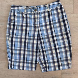 Blue Plaid Womens Shorts - Etsy