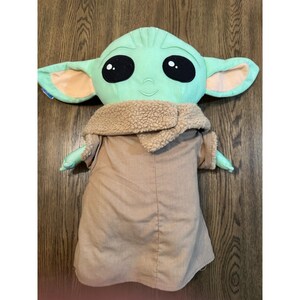 Star Wars Mandalorian Grogu The Child 22" Baby Yoda Plush Pillow Buddy Used image 2