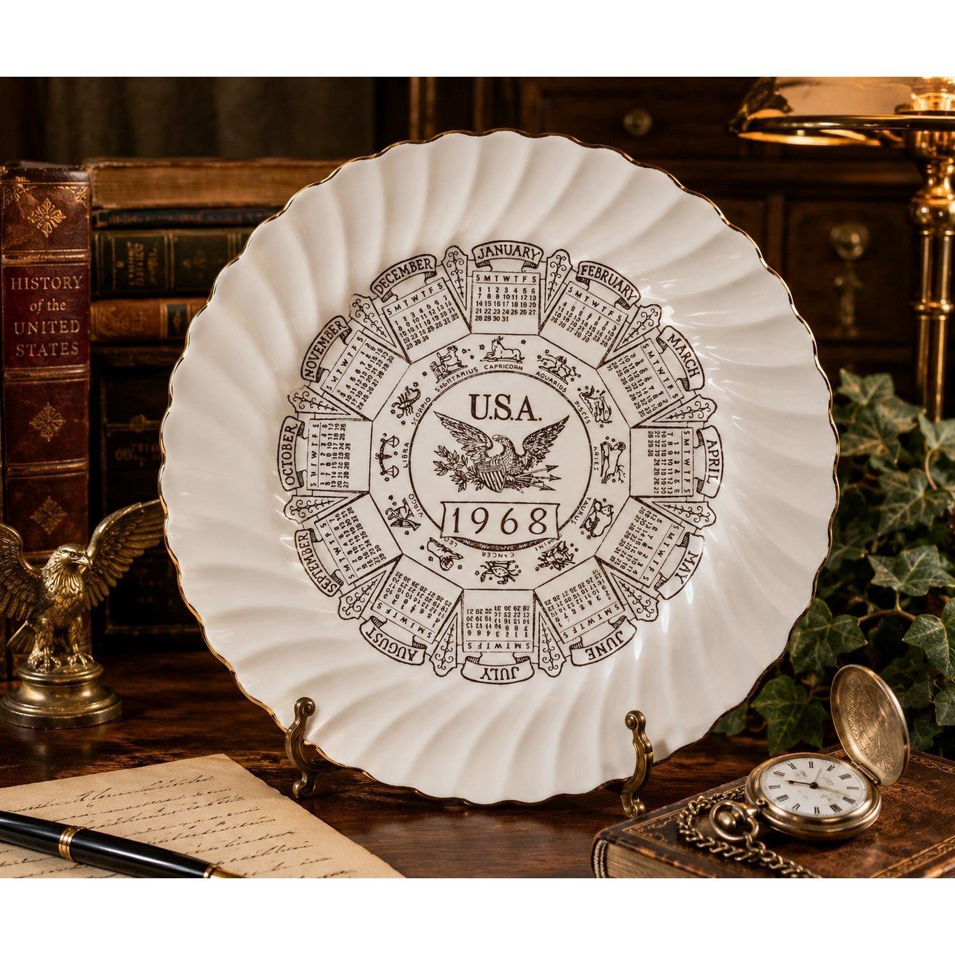 1967 Calendar Plate - Etsy