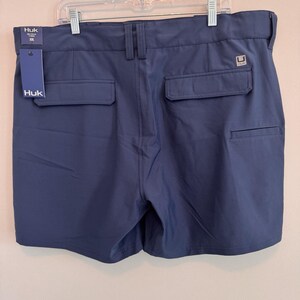 Huk Men's Pursuit Short XXL Navy Blue 6" Inseam Fishing Performance NWT image 4