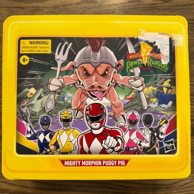 Power Rangers Vs Pig Power Rangers Lightning Collection Mighty Morphin Pudgy Pig Lunchbox ...