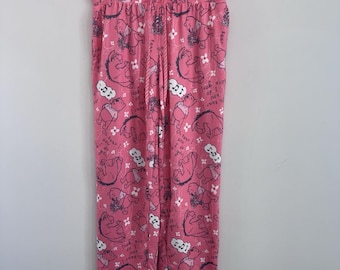 Disney Winnie Puuh Eeyore Pyjama Hose Pink Charakter Nachtwäsche Damen M