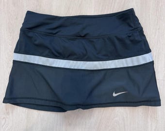 Gonna-pantaloncino da tennis Nike Dri-Fit da donna, piccola, colore verde acqua scuro
