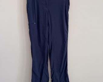 Pantalones de senderismo L.L.Bean para mujer, talla 6, nailon azul, elastano, para viajes al aire libre