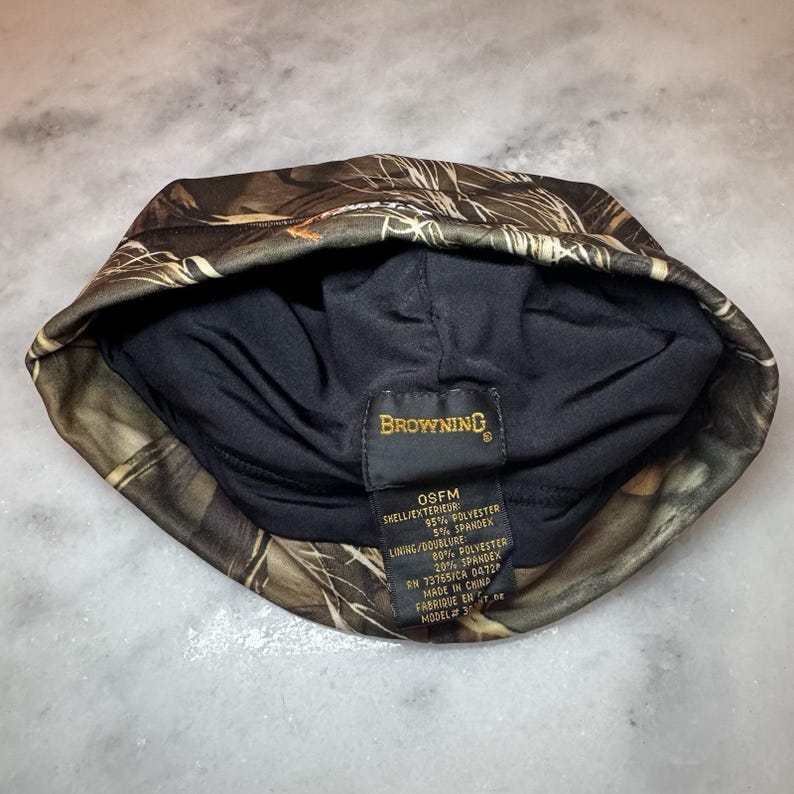 Gorro de camuflaje Dirty Bird Browning, talla única, estilo Realtree. imagen 3