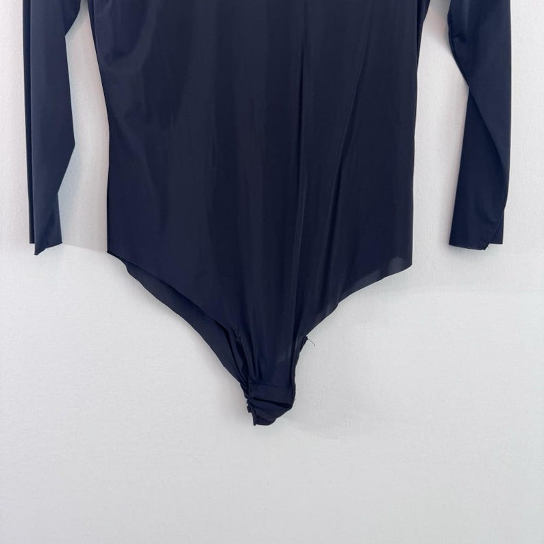Free People Intimately Black Long Sleeve Bodysuit Women's XS Stretch Basic image 4