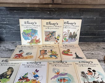 Vintage Walt Disney Book Set, Golden Press 1965 - Etsy